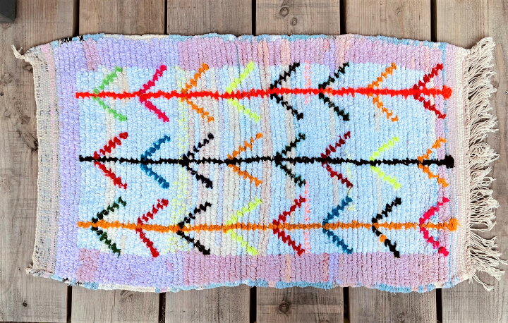 楽天市場】【S /100×60cm】モロッコ ラグ「ボシャルウィット001 