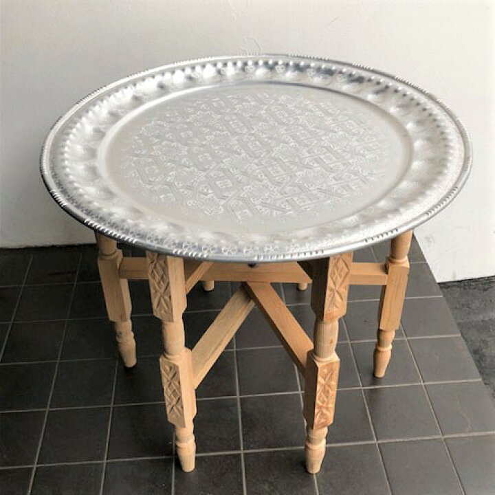 楽天市場】【4月下旬再入荷】「メタル トレイテーブル60φ」直径60cm 脚 