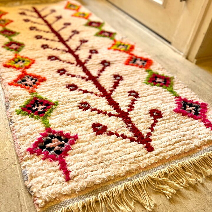 楽天市場】【S /100×60cm】モロッコ ラグ ｢ボシャルウィット014 