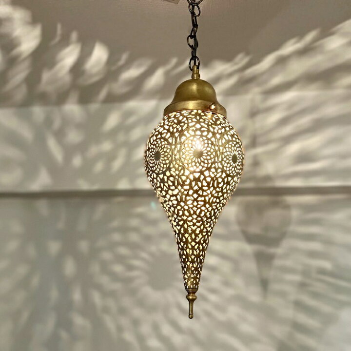 楽天市場】モロッコ真鍮ランプ「ボヤージュS/ゴールド」ペンダント  