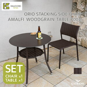_Ly[i^ PCER[h IIX^bLOTCh`FA A}tBEbhOCe[u700ӃZbgORIO STACKING SIDE CHAIR/AMALFI WOODGRAIN TABLE 700 K[ft@j`[ 
