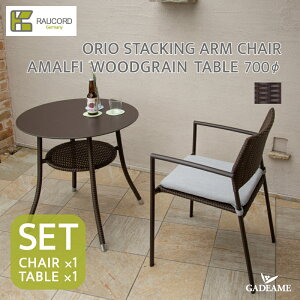 _Ly[i^ PCER[h IIX^bLOA[`FA+NbV A}tBEbhOCe[u700ӃZbgORIO STACKING ARM CHAIR+cusion/AMALFI WOODGRAIN TABLE 700 K[f
