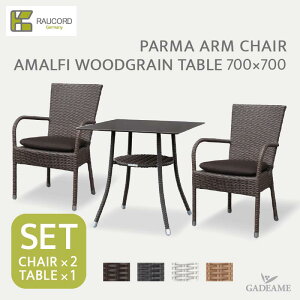 _Ly[i^ PCER[h K.RAUCORD PC.ER[hPALMA ARM CHAIR×2/AMALFI WOODGRAIN TABLE 700×700 SETp}A[`FA×2r/A}tBEbhOCe[u 700×700ZbgK[f