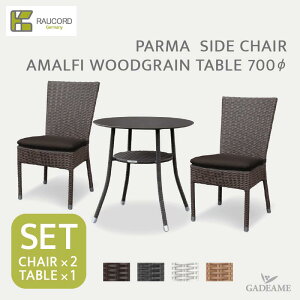 _Ly[i^ PCER[h K.RAUCORD PC.ER[hPALMA SIDE CHAIR×2 AMALFI WOODGRAIN TABLE 700 SETp}TCh`FA×2r A}tBEbhOCe[u 700 ZbgK[ft