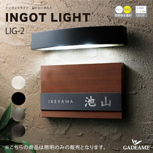 エクステリア照明 インゴットライト LIG-2 12V ローボルト LED エコ 庭あかり モダン オシャレ 照明 庭 ガーデン アウトドア ライト 屋外 エクステリア 美濃クラフト