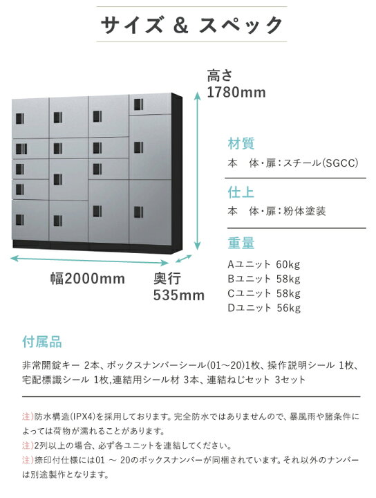 楽天市場】【新商品】ナスタボックス スタンダード A+B+C+Dユニット 