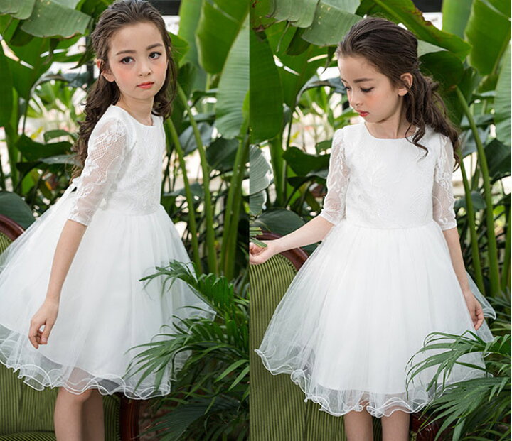 楽天市場 あす楽 子供ドレス 半袖 令嬢テイストのアンティークレースドレス ベビードレス 女の子 新年お祝い 子供服 キッズ フォーマル ピアノの発表会 結婚式 女の子用 1 130 140cm 子どもドレス フォーマルドレス 衣装 花柄 楽天 通販 超カワイイ 即納