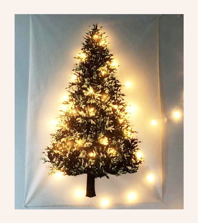 商品追加値下げ在庫復活 タペストリー クリスマスツリー 75cm×100cm 新品 装飾 ツリー