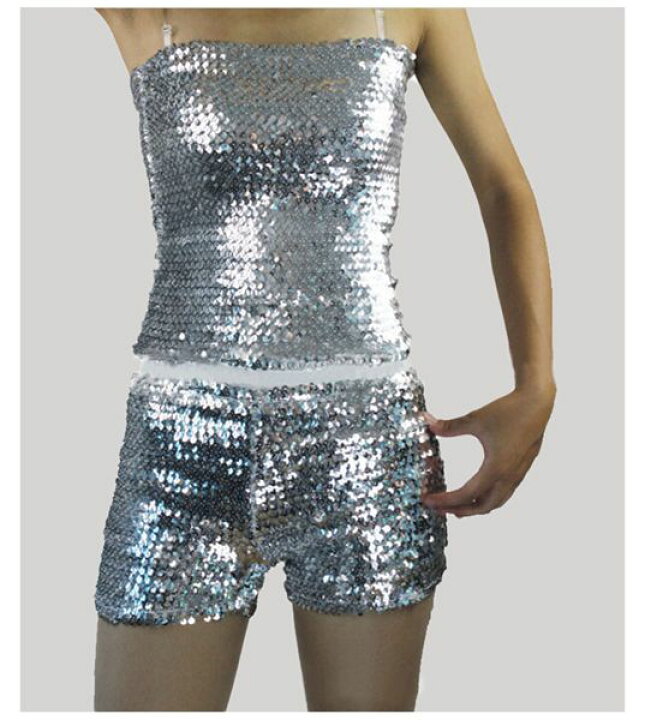 楽天市場 短納期 スパンコール 衣装 ダンス衣装 スパンコールチューブトップ ヒップホップ ベリーダンス ステージ衣装 イベント衣装 コスチューム 舞台イベント衣装 レディース ストレッチ素材 裏地なし ゴールド シルバー ネイビーなど豊富色で全11色展開 ガジェリー