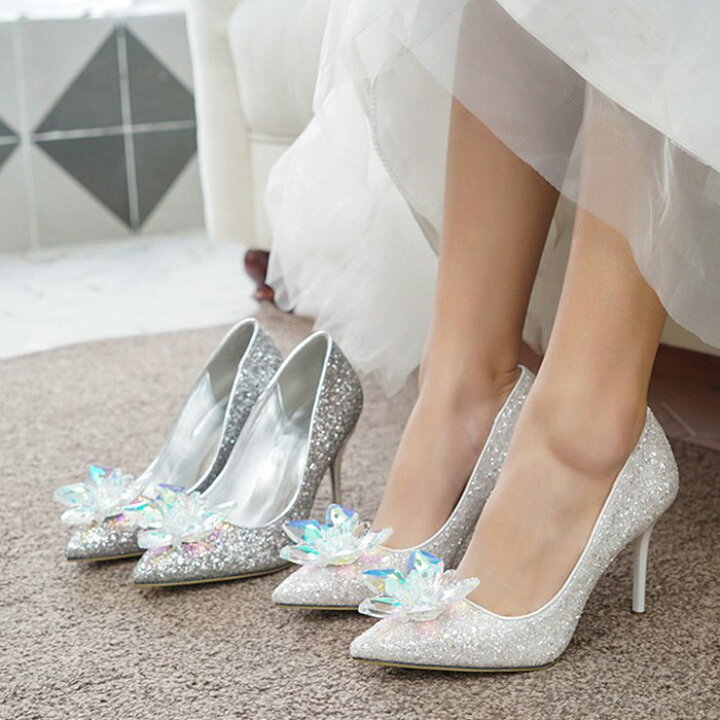 楽天市場 パンプス 結婚式 ウエディングシューズ 7cm 9cm ハイヒール キラキラ レディース フォーマルパンプス 靴 ブラダルシューズ 花嫁 パーティー 卒業式 演奏会 舞台 美脚 パンプス 歩きやすい 大きいサイズ ガジェリー