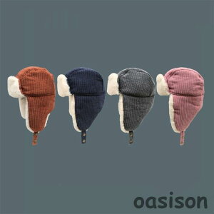 コーデュロイ帽子 防寒帽子 メンズ フライトキャップ パイロットキャップ 防寒帽子 ロシア帽 耳当て付き ファー帽子 防風 キャップ ボア