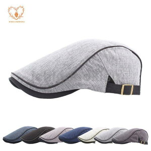 ハンチング 帽子 メンズ サイドベルト サイズ調整可 春 夏 ゴルフ 40代 50代 60代 大人カジュアル