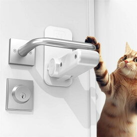 ドアノブ ロック チャイルドロック ドアロック 窓 ロック ドアノブカバー 猫 脱走防止 設置簡単 赤ちゃん ペット ドアノブ ロック ドア開け防止 後付け 鍵 ドアストッパー ベビーガード