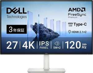 Dell 27 Plus 4K USB-C���j�^�[ S2725QC (3�N�ۏ�/4K/IPS�����/USB Type-Cx1,HDMIx2/sRGB 99%/4ms,120Hz/FreeSync Premium/HDR10/�����X�s�[�J�[/�c����],��������) �y�V�i�z