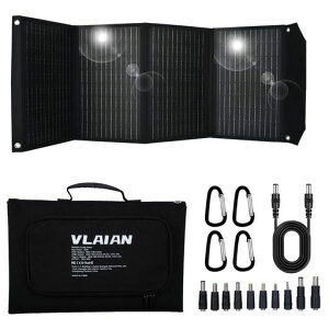 VLAIAN�\�[���[�p�l��60W�܂肽���ݎ��g�ѓd�b�\�[���[�[�d��USB/Type-C/DC�C���^�[�t�F�[�X���^�Ŏ����^�тɕ֗��P�����V���R��23.4%�̍����d�ϊ������������dIP65�h���h�o