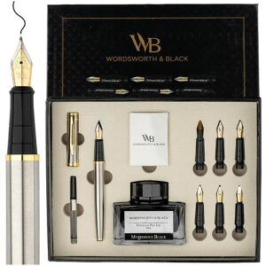 Wordsworth & Black ���� �J���O���t�B�[ �y�� �Z�b�g �M�L�p, �y���� 6�{, �V���o�[
