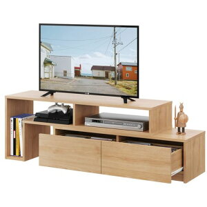 WLIVEテレビ台テレビボードローボード伸縮角度自由コーナー左右レイアウト4232インチ省スペース引き出し収納耐荷重60kg北欧おしゃれナチュラル