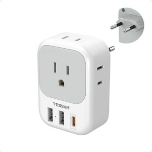 TESSAN�ϊ��v���OC�^�C�v(7-in-1PD)�C�O���s�p�ϊ���ϊ��A�_�v�^�[�؍��R���Z���g�ϊ�4��AC������20W�}���[�dUSB-C�|�[�g��2USB-A�t��