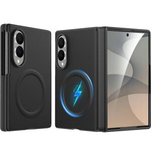 Miimall �Ή� Galaxy Z Fold 8 �P�[�X MagSafe �Ή� �}�O�l�b�g���� �������U�[ 9H �����K���X��̌^ �q���W�ی� �ϏՌ� �M�����N�V�[ Z Fold 8 �J�o�[ �X�}�z�P�[�X Case �h�o �����h�~ ����~��