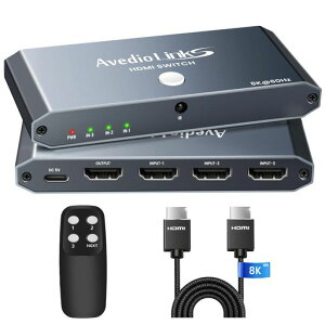 �y8KHDMI �ґg�P�[�u���t�zavedio links 4K120Hz HDMI2.1�ؑ֊� 3����1�o�� HDCP2.3