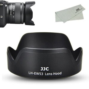 JJC EW-53 t Yt[h Ԍ` CANON RF-S 18-45MM F4.5-6.3 IS STM & CANON EF-M 15-45MM F3.5-6.3 IS STM Y ɑΉ CANON EW-53Yt[h ݊