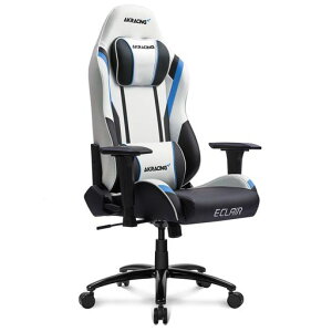 AKRacingゲーミングチェアデスクチェア勉強椅子学習椅子EclairエクレールBlue青高耐久PUレザー
