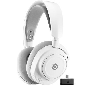 SteelSeries ���C�����X �Q�[�~���O�w�b�h�Z�b�g �w�b�h�z�� Arctis Nova 7P Gen 2 White �y�� �{�C�X�`���b�g�\ 300�ȏ�̃v���Z�b�g �Q�[���ƃX�}�z�𓯎��ڑ� ���� ���^