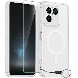 Casesmo�y1+1+1���Z�b�g�z�Ή� Sony Xperia 1 Viii �p �P�[�X+�K���X�t�B���� +�X�}�z�X�g���b�v MagSafe�Ή� �}�O�l�b�g���� ���C�����X�Ή� 360�x��]�ł���X�^���h �ϏՌ� �����Y�ی� �p�J�o�[,�N�c