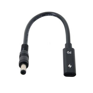 chenyang USB C - DC 20V 5.5x2.1mm PD 65W �[�d�P�[�u�� Type-C ���X���� - DC�o�� �m�[�g�p�\�R���p