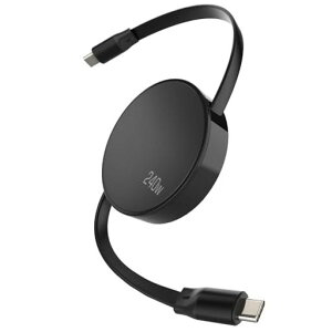 ������莮�^�C�vC100W240WUSBType-CtoC�P�[�u��PD�Ή��ő�5A�Б������A���������L�k�\1.5MUSBC�}���[�d�P�[�u�����[�����f�[�^�ʐM480Mbps�������iPhone16/15