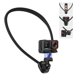 BRDRC �C���X�^360 Ace Pro 2/X5 �Ή� �l�b�N�}�E���g �A�N�Z�T���[|�}�O�l�b�g���N�C�b�N�����[�X�t�� POV�B�e �n���Y�t���[ Vlog ���]�� ���s �A�E�g�h�A�p (Compatible with Insta360 Ace Pro