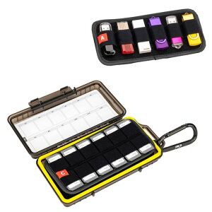 KIWIFOTOS USB������ �������[�J�[�h�P�[�X ��e�� USB������ 12��+ SD NS PSV switch�\�t�g CFexpress Type A �J�[�h 24�� ���[�P�[�X �X�C�b�`�J�[�h SD�J�[�h�P�[�X �ϏՌ� �h���h�o �J���r�i�t��