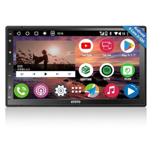 ATOTOEXCELA6PFAndroid�i�r2DIN�A7�C���`���C�����XCarPlay&AndroidAuto�AQLEDHD�^�b�`�X�N���[���f�B�X�v���C�I�[�f�B�I�ADSP