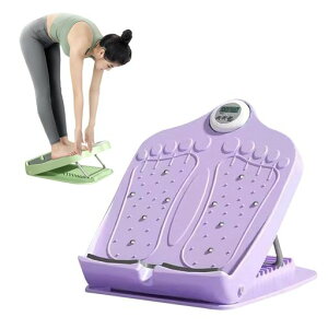 ストレッチボードアキレス腱伸ばし器具バランスボードふくらはぎストレッチボード傾斜板タイマー付き足ツボマッサージとふくらはぎのストレッチに筋肉を伸ばし美脚を作る(パープル)