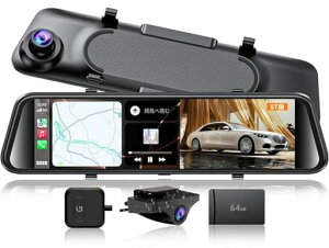 JADO�h���C�u���R�[�_�[�~���[�^12�C���`2.5KUHD�f�W�^���C���i�[�~���[�O��J����CarPlay/AndroidAuto�Ή��h�����RIMX415�Z���T�[�����Î��@�\WDR&HDRGPS���ڃo�b�N�K�C�h�������\
