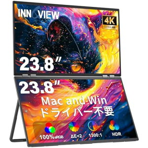 InnoView23.8�C���`4K�f���A�����o�C�����j�^�[3840x2160P���o�C�����j�^�[2���100%sRGB�f���A�����j�^�[�܂肽���ݎ��f���A���f�B�X�v���C�h���C�o�[�s�v���o�C���f�B�X�v���C������]315°