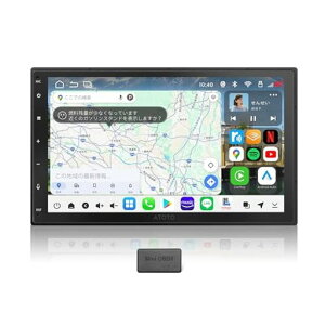 ATOTOS8L2DIN�I�[�f�B�I��̌^Android�J�[�i�r�A7�C���`�f�B�X�v���C�I�[�f�B�I�AOBD�Ή��A���C�����XCarPlay/AndroidAuto�A4GB+64GB�A4G
