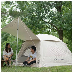 KingCamp�G�A�[�e���g�C���t���[�^�u���e���g�ȒP�݉c240x220x160cm3~4�l�p�[�C��10cm�G�A�|�[���ϐ���4000mm���b�V�����A�E�g�h�A�L�����v�����n�C�L���O����
