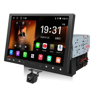 ATOTOZONE A5L 10.1�C���` QLED �f�B�X�v���C�I�[�f�B�I �y1DIN/2DIN�Ή�/�t���[�e�B���O�z Android �J�[�i�r ���C�����XCarPlay Android Auto �yHDMI�o�� DSP 24�o���hEQ
