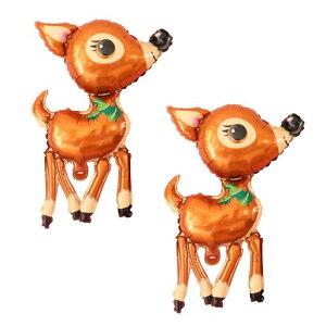 クリスマス風船クリスマスアルミバルーン飾りクリスマスツリーサンタクロース雪だるま雪の華ヘラジカ匹ユニコーン円形バルーン大きいサイズ2枚入りカラーボール壁飾り飾り装飾雰囲…