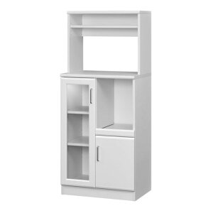 白井産業レンジ台食器棚ホワイト白幅58.6高さ138.0奥行41.8cmBRM-1460SLWHベアルモ