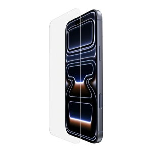 Belkin InvisiGlass iPhone 18 Pro Max/17 Pro Max�Ή� �K���X�t�B���� �����x9H