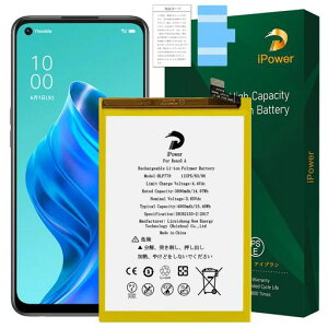 iPowerforOPPOReno5A�o�b�e���[�������̗e��3890mAh3.85VBLP779�d�rPSE�F�ؑΉ�OPPOReno4Z5G/A55s5G/A92s/A932020�@��RechargeableLi-ion