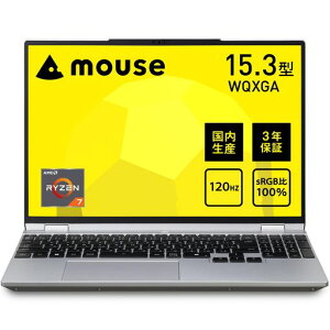mouse B5 �y3�N�ۏ؁z �m�[�g�p�\�R�� (Ryzen 7 8845HS AMD Radeon 780M 32GB ������ 1TB SSD 15.3�C���` WQXGA 120Hz Windows 11 �r�W�l�X �Q�[�� ����ҏW)