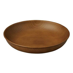 正和ShowaNHhome木目樹脂ラウンドプレートMブラウンクリーンコート電子レンジ・食洗器対応日本製軽い割れにくい食器アウトドア4979488