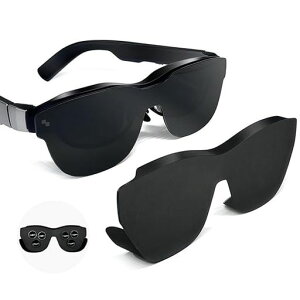 Acogedor AR ���K�l ���C�g�u���b�J�[ Rayneo Air 3S 3 2S & Xreal One Pro Air 2 �p�A�\�t�g�V���R�������Y�V�F�[�h�t�[�h�A�X�}�[�g�O���X�p�A���`�O���A�u���b�N�A�E�g�J�o�[�A�N�Z�T���[