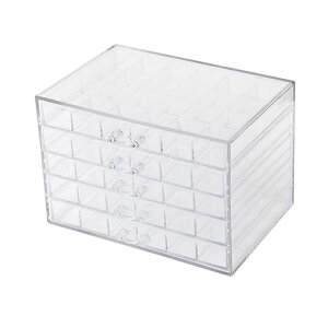 ダイヤモンドビーズキャビネットネイル収納ケース5層120グリッド透明アクリル収納引き出し塗装ボックス小分け収納ボックス小物入れ雑貨入れ仕切りボックス