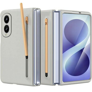 NINKI�K��galaxy z fold 8 �p�X�}�z�P�[�X �y���� �X�N���[���t�� �y�����[�^ �j�����p �J�����ی� Samsung galaxy z fold 8 case �����ɗD���� �X�N���b�`�h�~ ���^ ���킢��(���C�g�O���[)