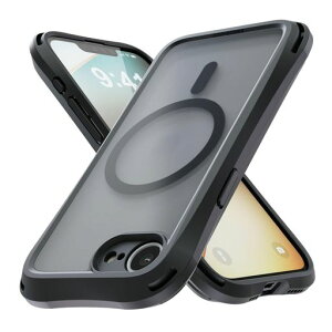 �G���R�� iPhone 17e/16e �P�[�X �J�o�[ ZEROSHOCK �ϏՌ� �Ռ��z�� Magsafe�Ή� 4�p�o���p�[ �O���b�v���̂���J�[�u���C�� �J���������Y�ی�݌v ���C�����X�[�d�Ή� �}�b�g�u���b�N PMWA26SZELKMCBK