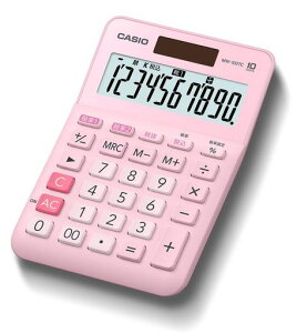 �J�V�I W�ŗ��d�� 10�� �Ōv�Z �s���N �~�j�W���X�g�^�C�v MW-100TC-PK-N
